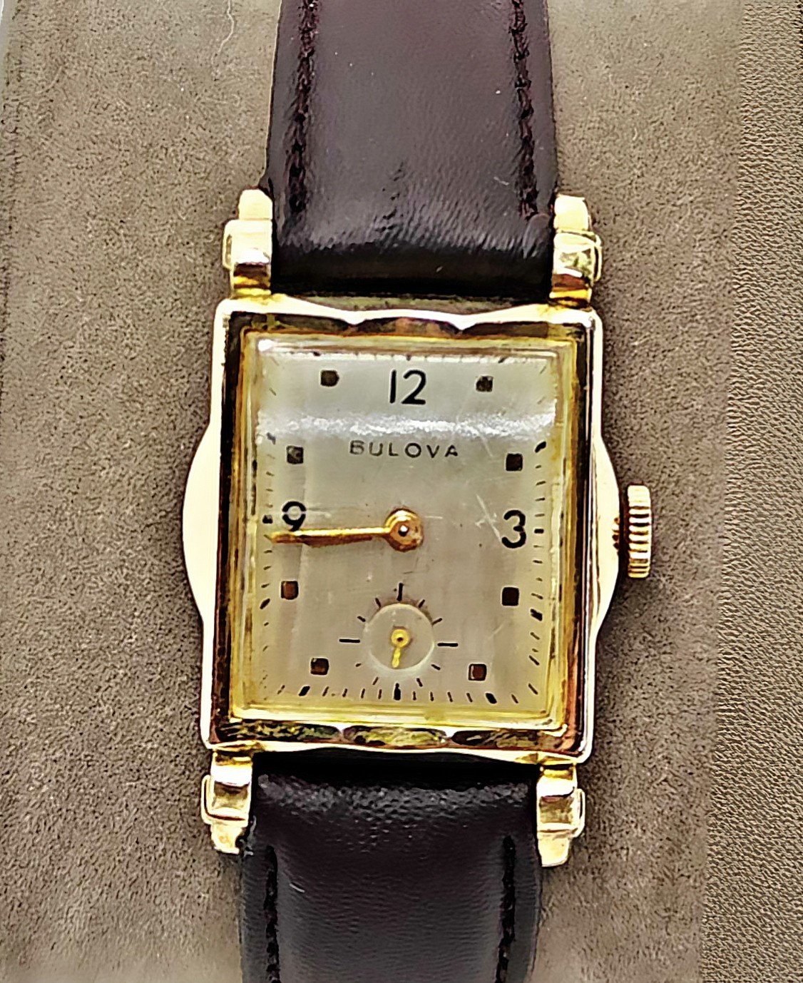 Vintage 1956 Bulova Ambassador F Men’s 17J Gold Filled Watch 10BM