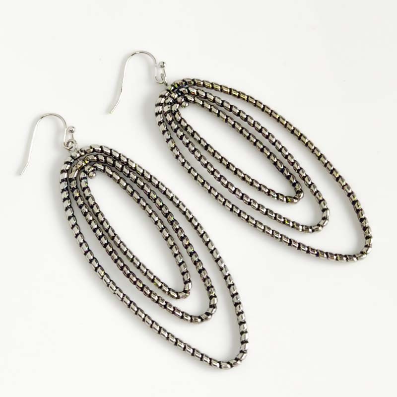 New Premier Designs Loops Drop Earrings Gift Retro Women Party Vacation Jewelry