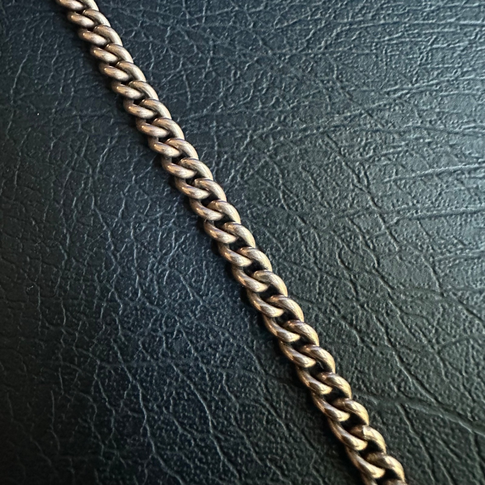 Antique 14″ Hallmarked 9ct 9k 9 carat Rose Gold Albert fob Chain w/ T-Bar 27.21g