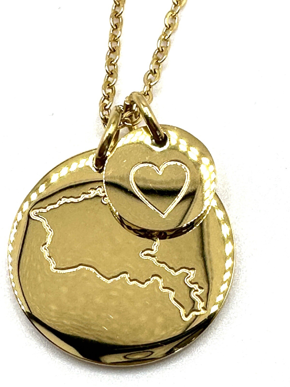 Armenia ARM Country Necklace Charm LDS Sister Missionary Mom Wife Statesman Ties
