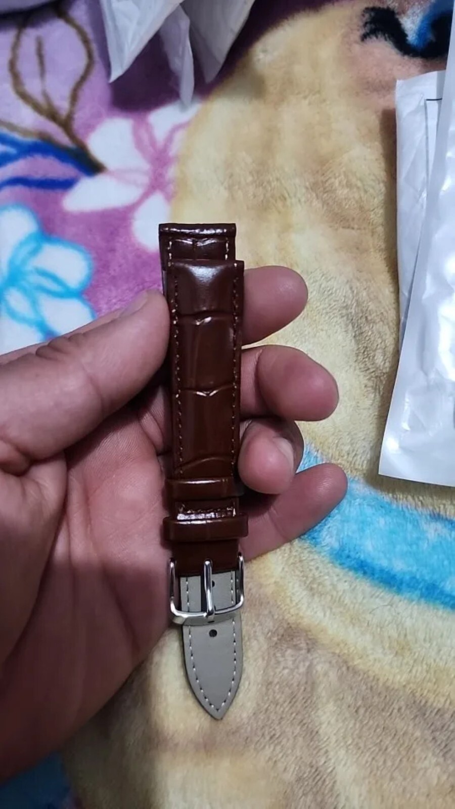 16mm 18mm 20mm 22mm 24mm Genuine Leather Wristband Watch Strap Band Bracelet