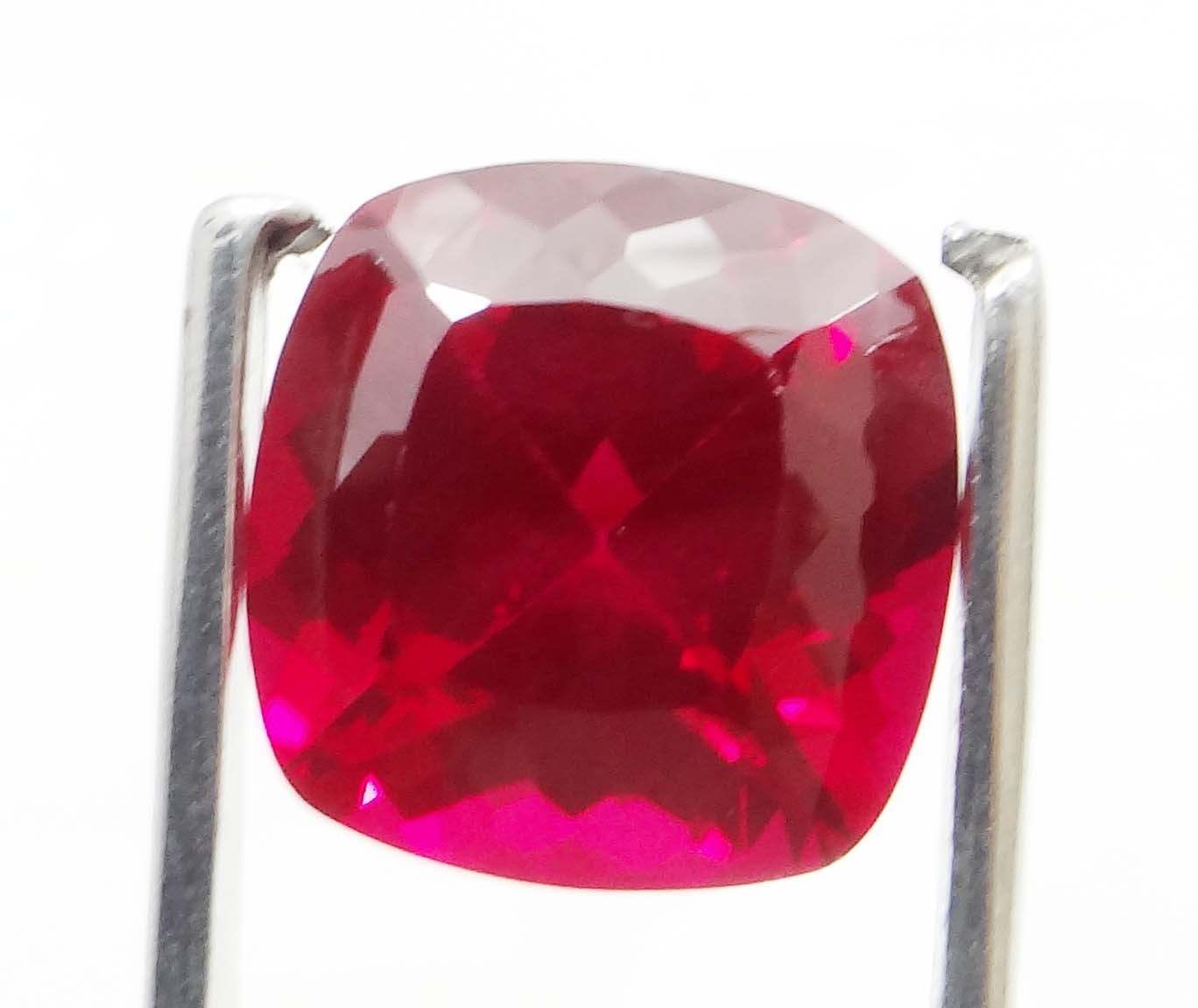 NATURAL 15.00 CTS PIGEON BLOOD RED RUBY coushion GEMSTONE CERTIFIED