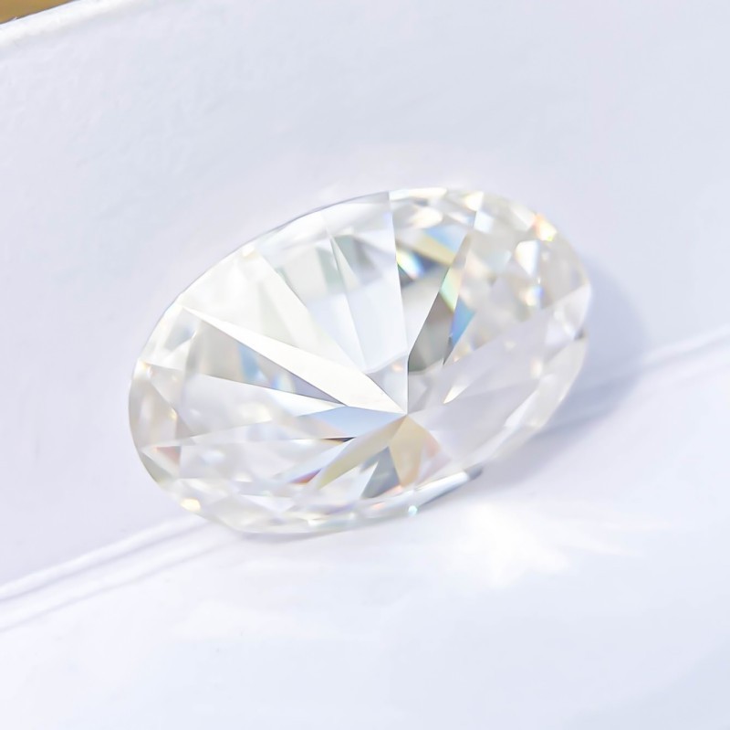US 0.5ct GRA D Color Sparkling Oval Cut 1-20pcs Loose Moissanite VVS1 Wholesale
