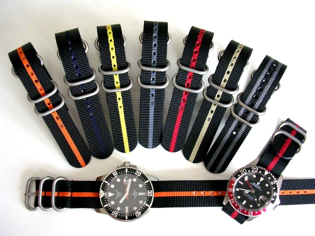 1pc NATO ® watch band strap Heavy Premium Nylon G10 Military UTC Pilot IW SUISSE