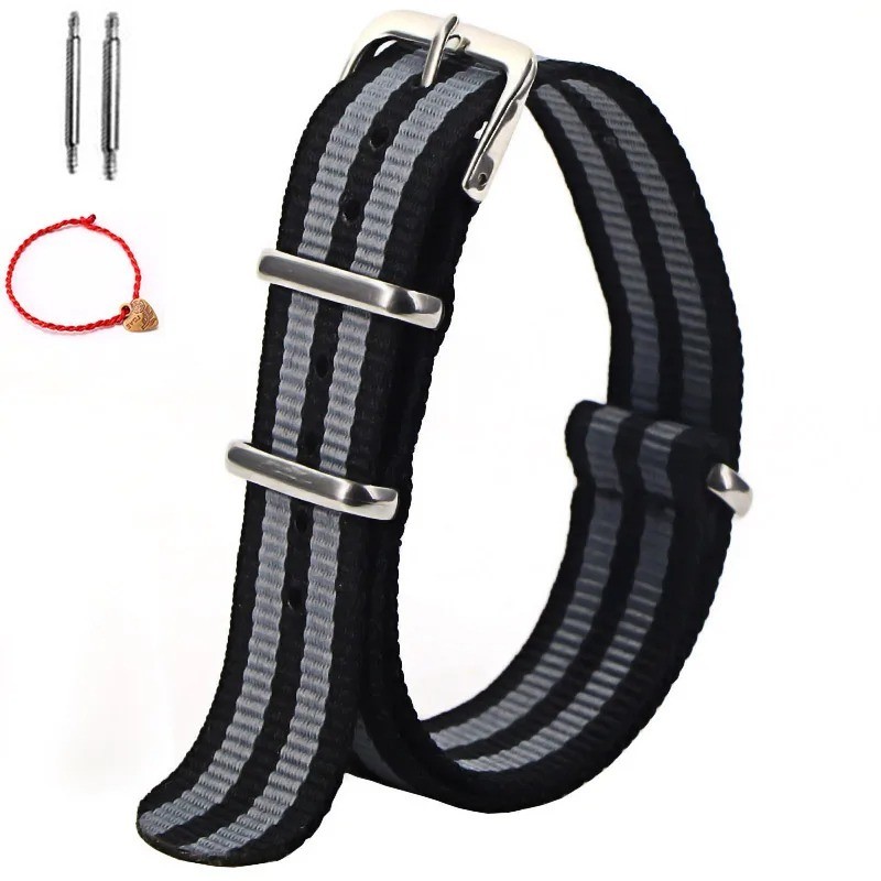 1pcs Nylon Strap 16mm 18mm 20mm 22mm Nylon Watch Band Replacement Watch Strap