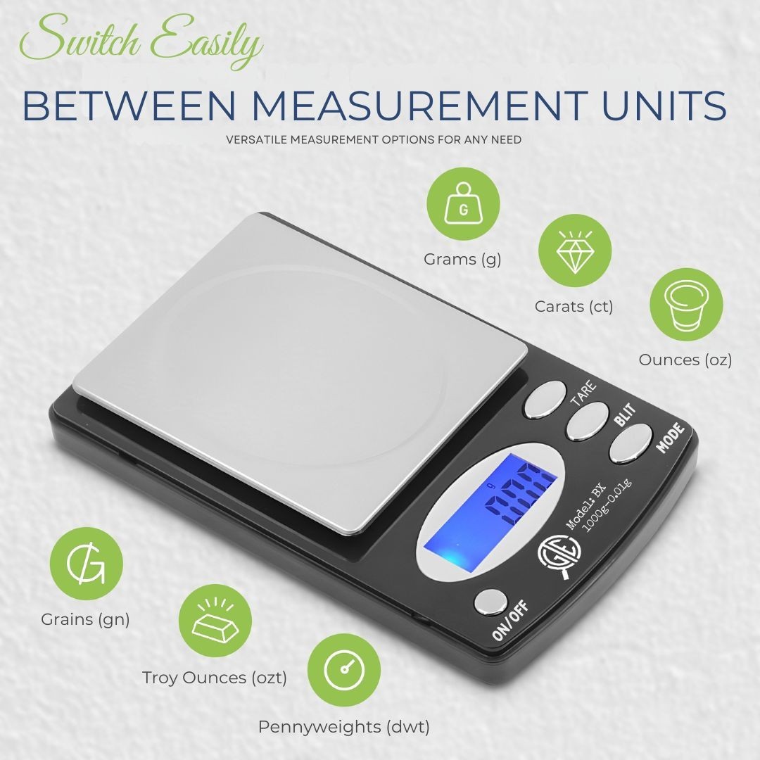 1000g/0.1g Electronic Digital Pocket Gold Kitchen Herbs Scale OZ GRAM Troy Carat