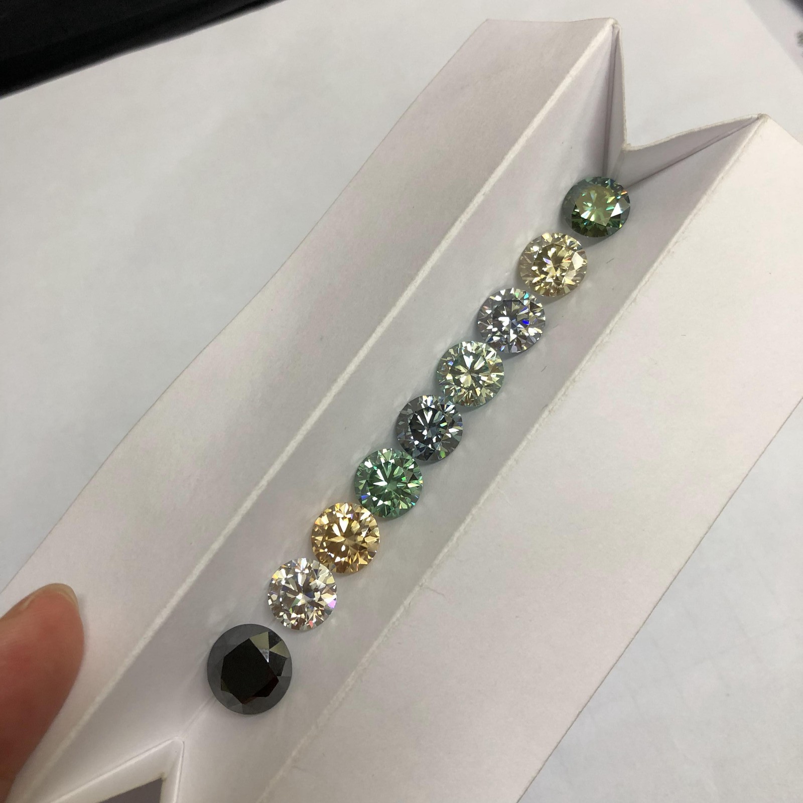 GRA Certified Loose Moissanite Stones D Colorful VVS1 All Sizes