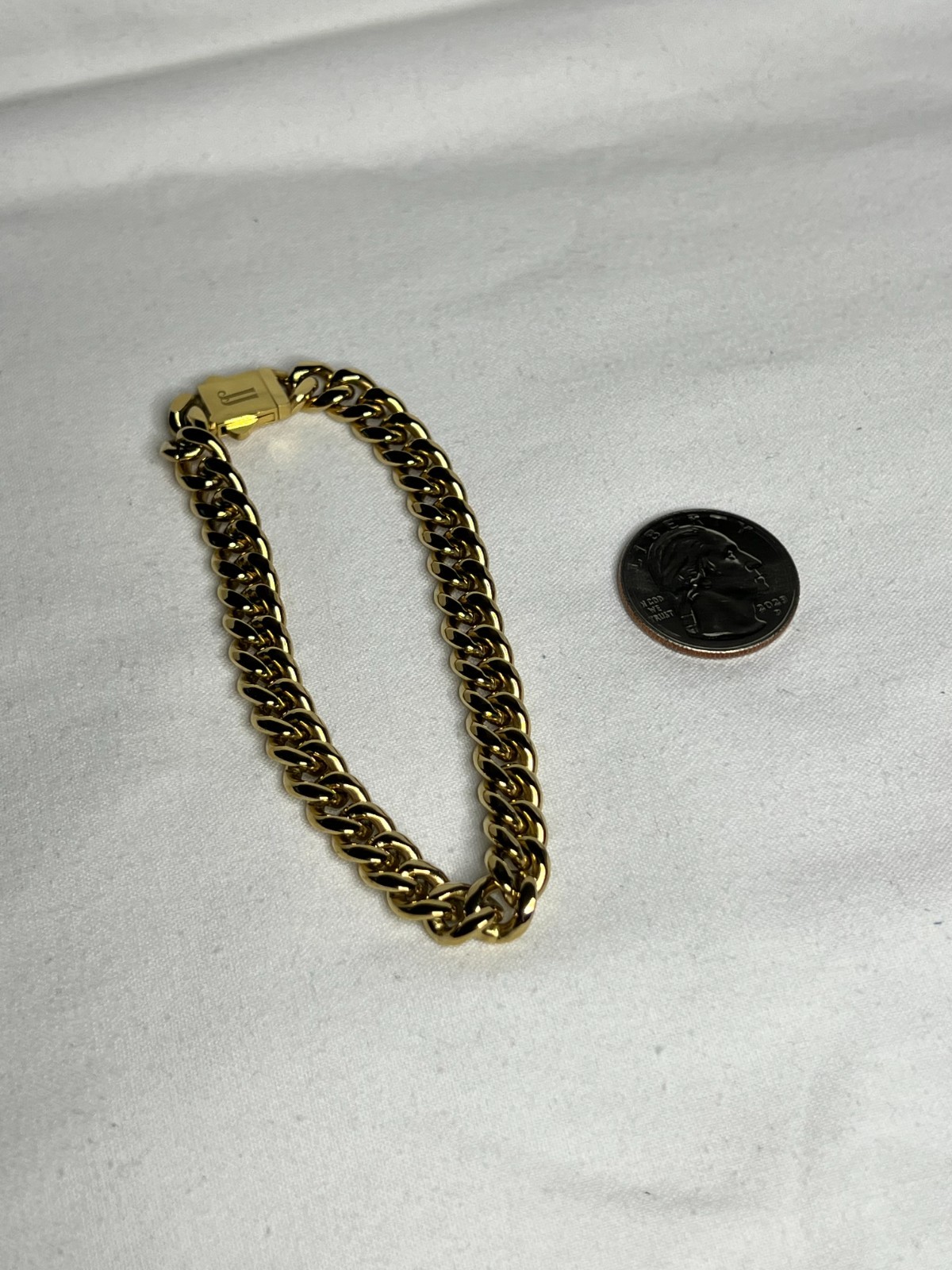 22″ / 10mm Necklace + 8″ / 7mm Bracelet – 18K YGF Cuban Chains – Matching Set