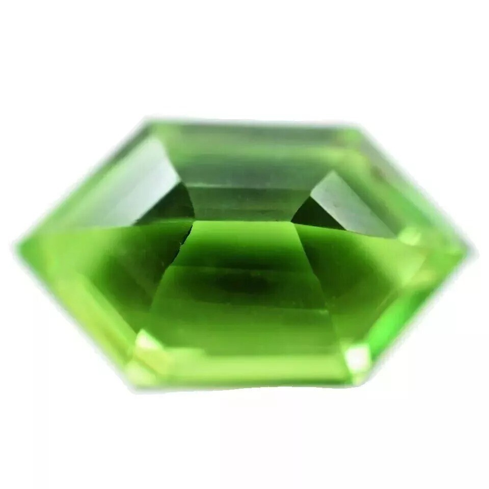 Elegant Peridot Fancy Cut Natural Green EGL Certified 10-12 Ct Loose Gemstone