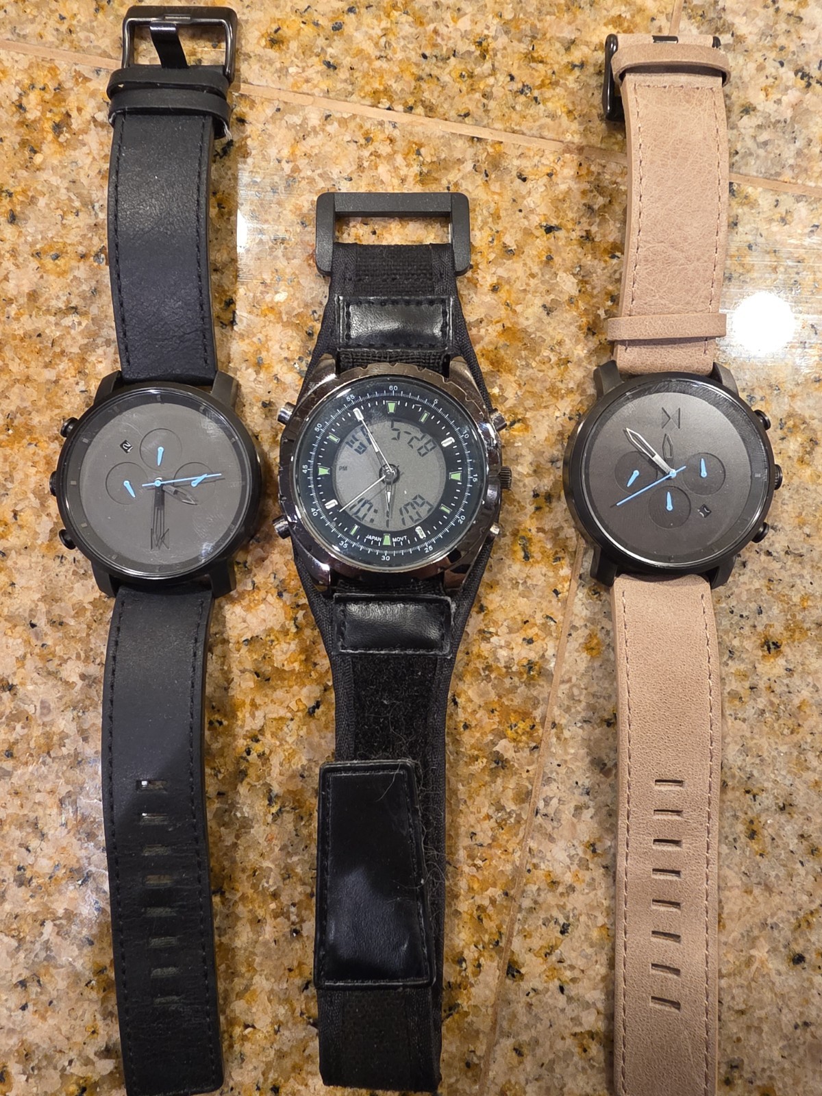 2 MVMT Chrono & 1 Unbranded Men’s Watches See Description for Details