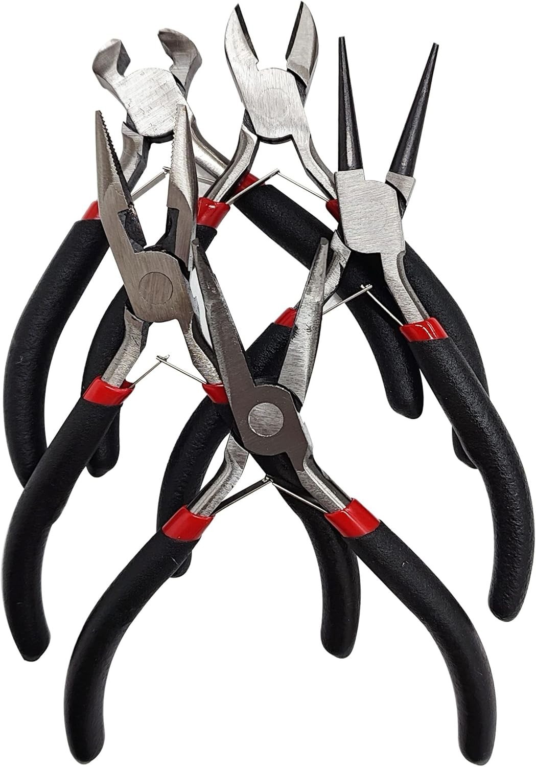 Jewelry Pliers Tool Set 5 Pack Complete Jewelry Making Kit for Crafting Repair