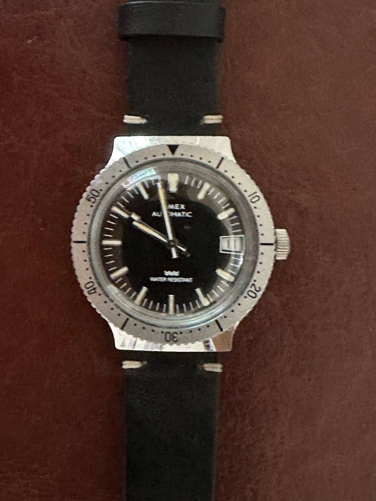 Vintage Timex Rotating Bezel Automatic Made In Great Britain Divers Super Nice!