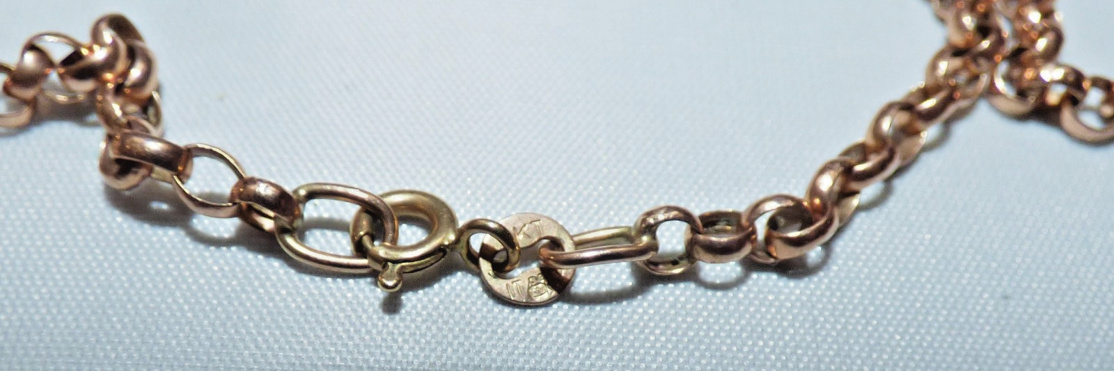 VINTAGE 9CT ROSE GOLD BELCHER CHAIN ITALIAN 21″ HALLMARKED 3.8g