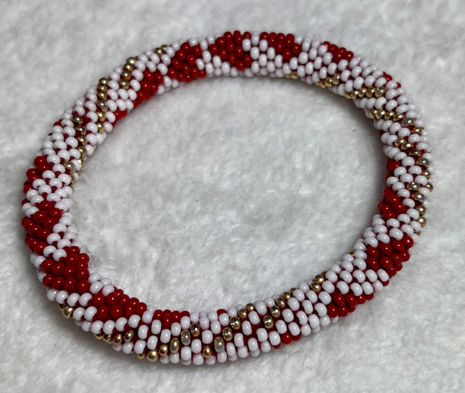 Heart Design Nepal Glass Bead Bracelets. Love Bracelets, As Intricate As LOVE!