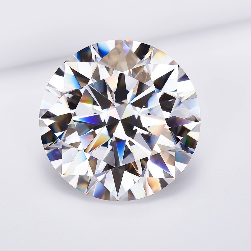 Round Brilliant Cut D Color Moissanite Loose Stone 3-14mm 0.1-10ct VVS1 GRA