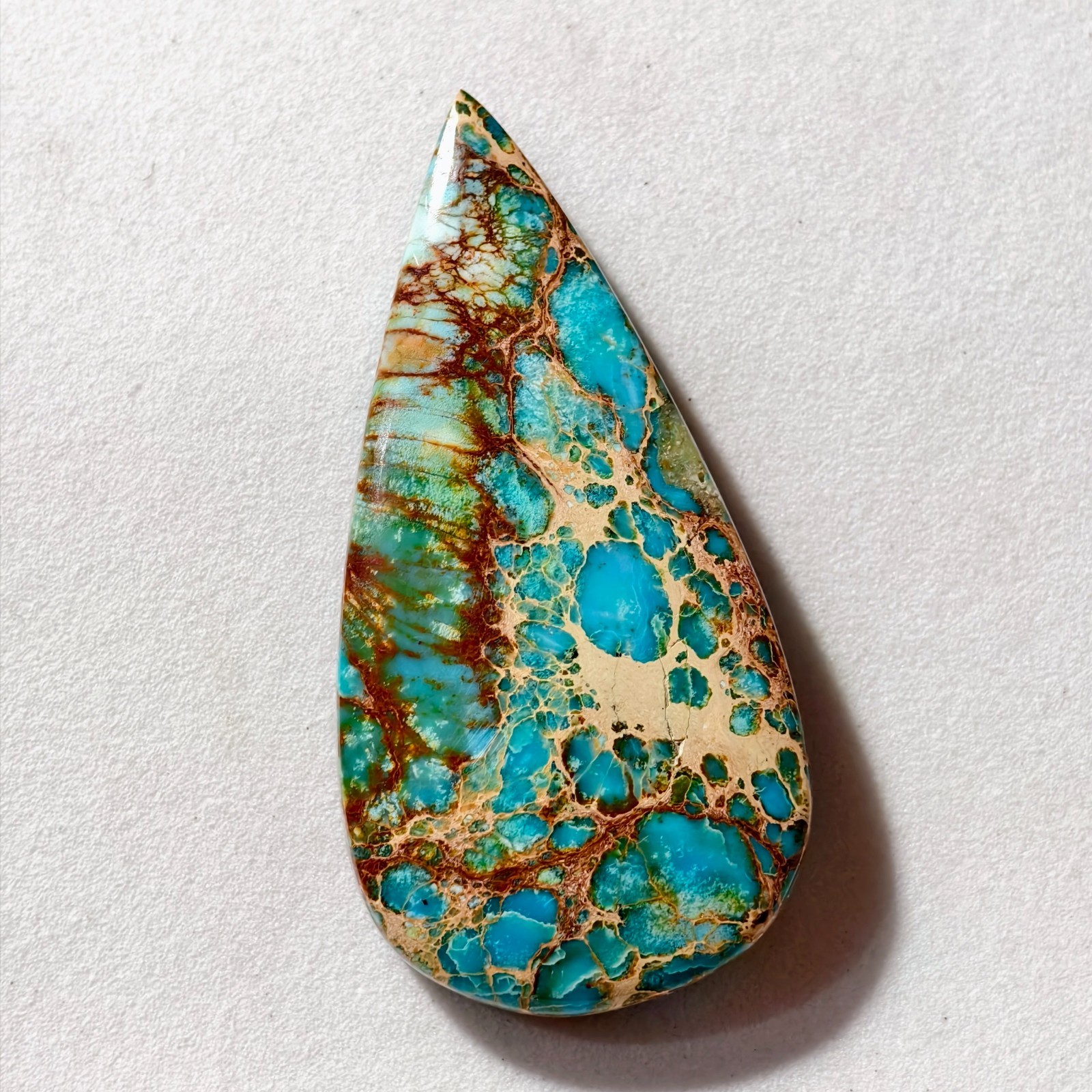 46 Cts Sea Sediment Jasper Cabochon Gemstone For Jewelry 45x22x7 MM