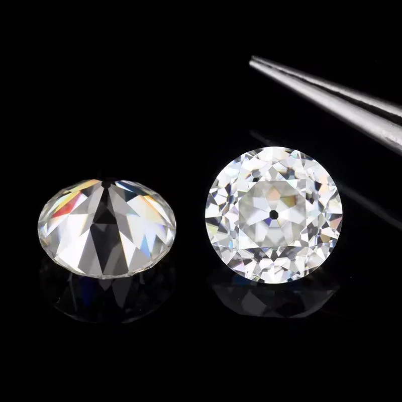 Wholesale Old European Cut Round 0.5-5ct D Color Moissanite Loose GRA VVS1