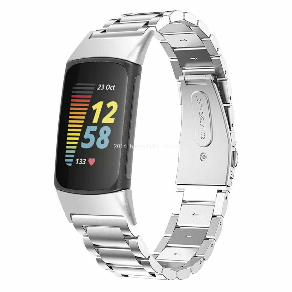 For Fitbit Charge 5 6 Metal Stainless Steel Watch Band Strap Bracelet Wristband