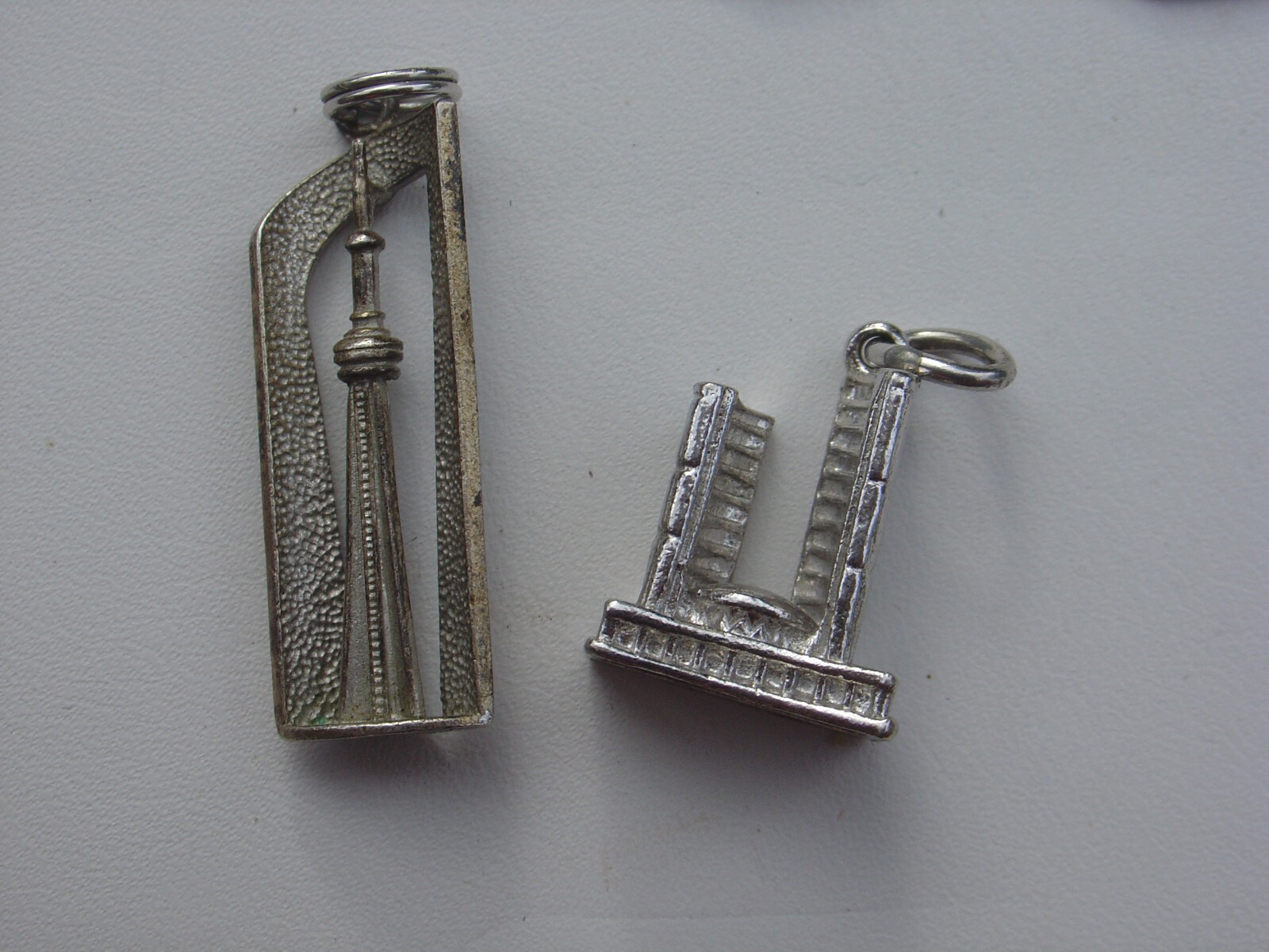 Vintage Sterling Silver Charm Lot Souvenir City Hall CN Building Toronto Canada