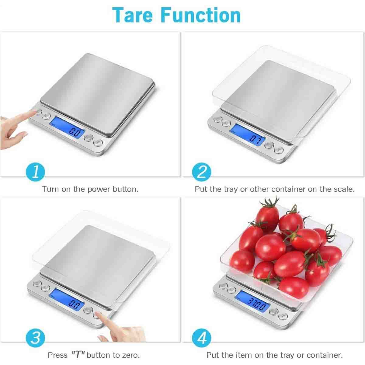 3000g/0.1g Digital Grain Gram Scale Jewelry Gold Silver Coin Pocket Size Herb