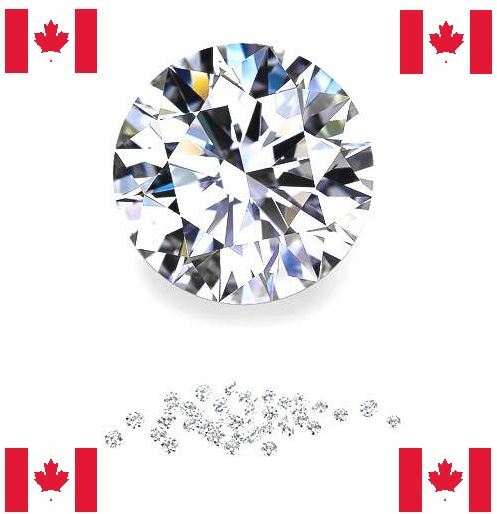 Natural Hearts & Arrows Canadian Diamond Melee – Round – VVS2-VS1 – E – Precisio