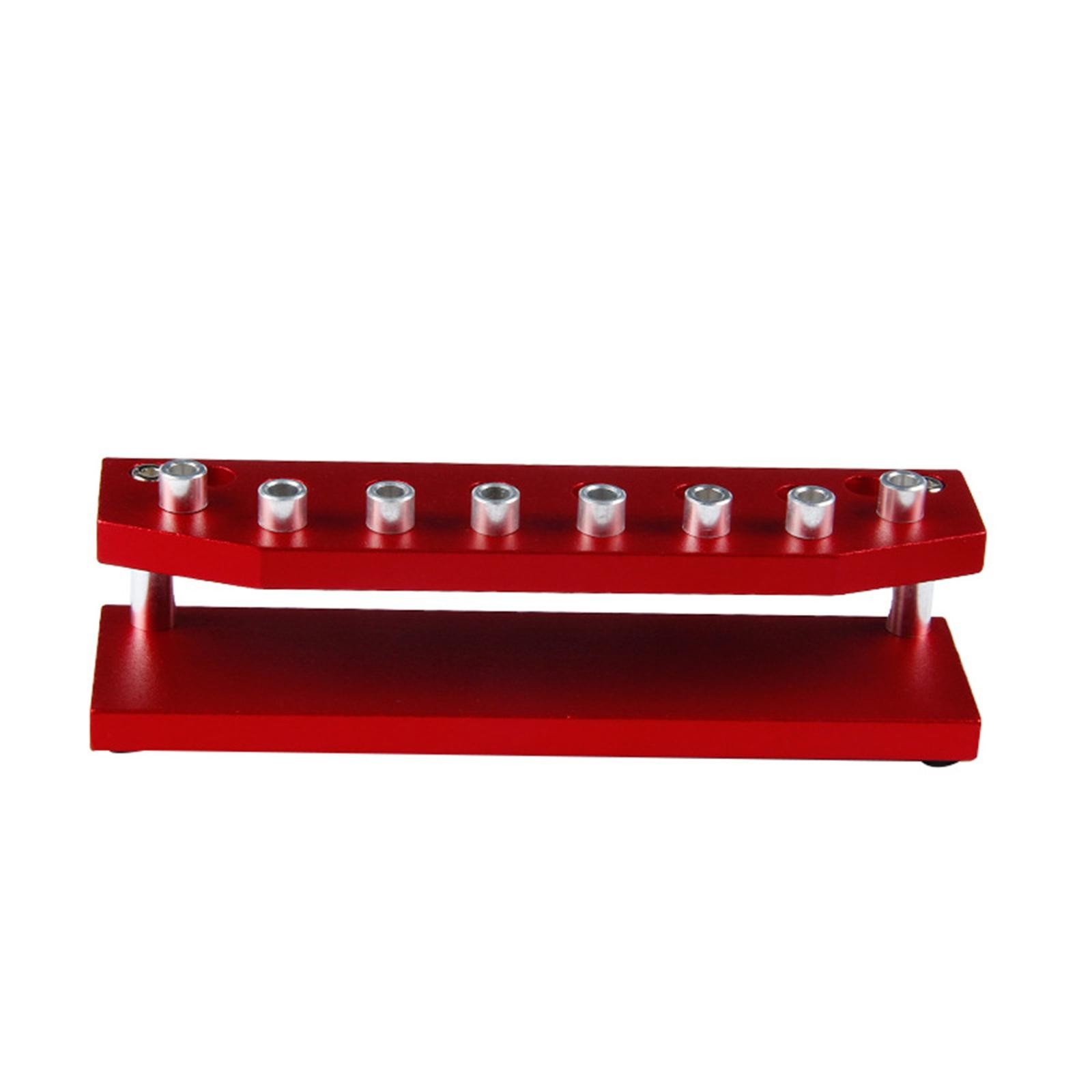 Aluminum Alloy 8-Holder Organizer Screwdriver Stand Rack Watchmaker Repair Tool