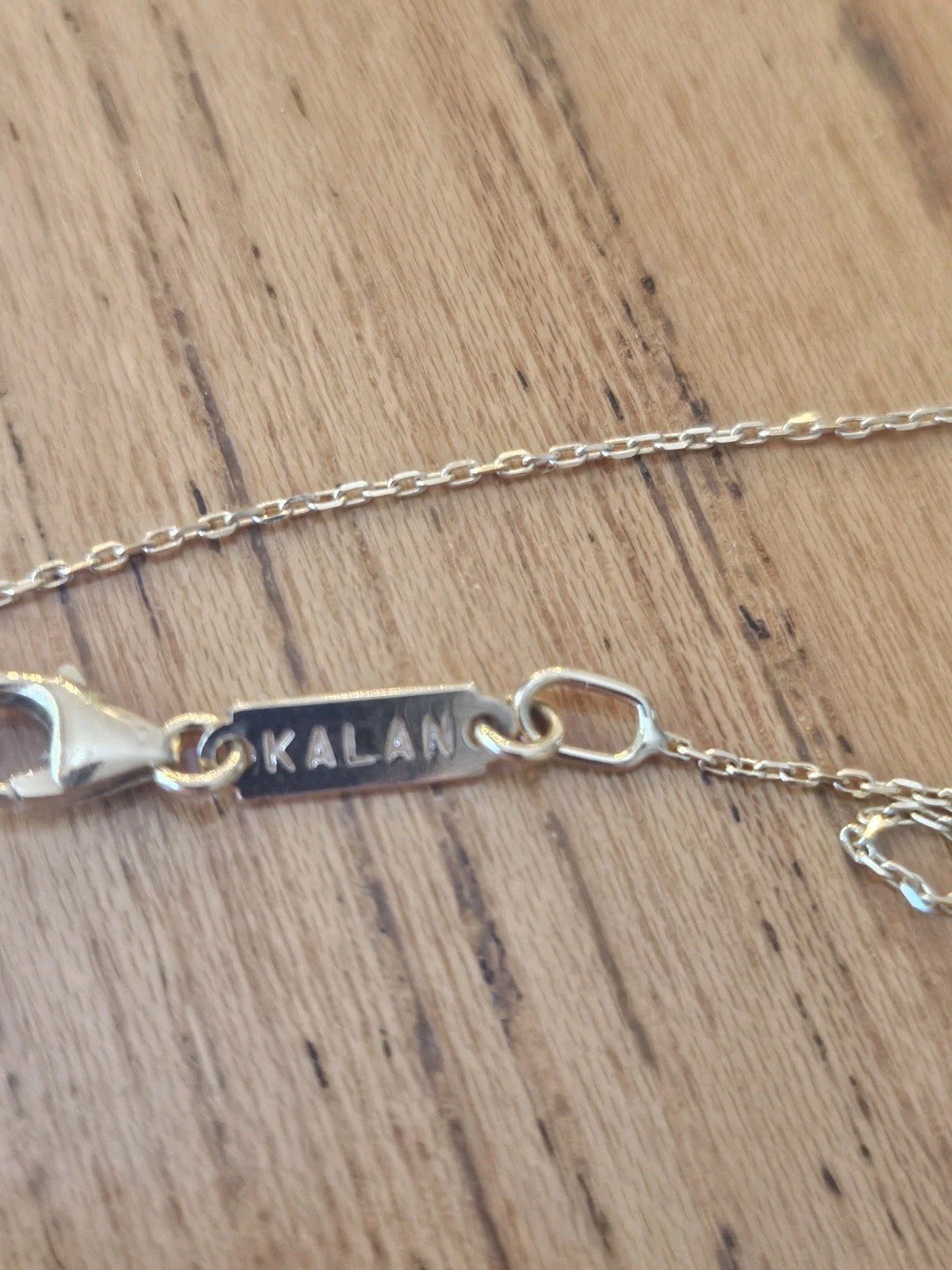 SUZANNE KALAN 14K Yellow Gold with black sapphire necklace. Amalfi series.