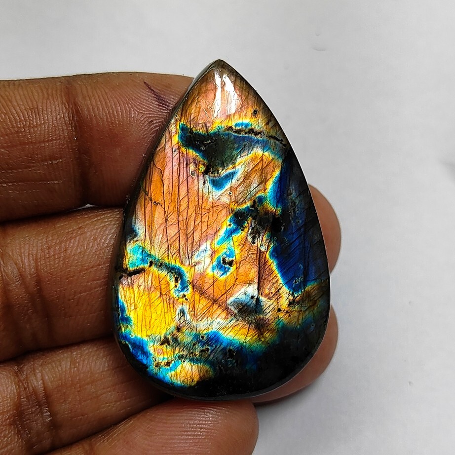 Labradorite Stone Natural Spectrolite Cabochon Gemstone 83 Cts. ME-13356