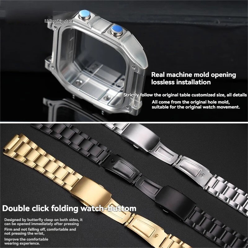 For Casio AE1200 AE1300 Watch Metal Casing DIY Modified AE-1200 Watchband Case