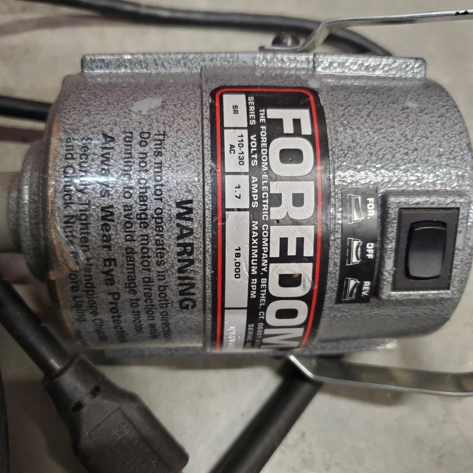 Foredom SR Flex Shaft Motor w/ Foot Pedal READ DESCRIPTION/SEE PICS