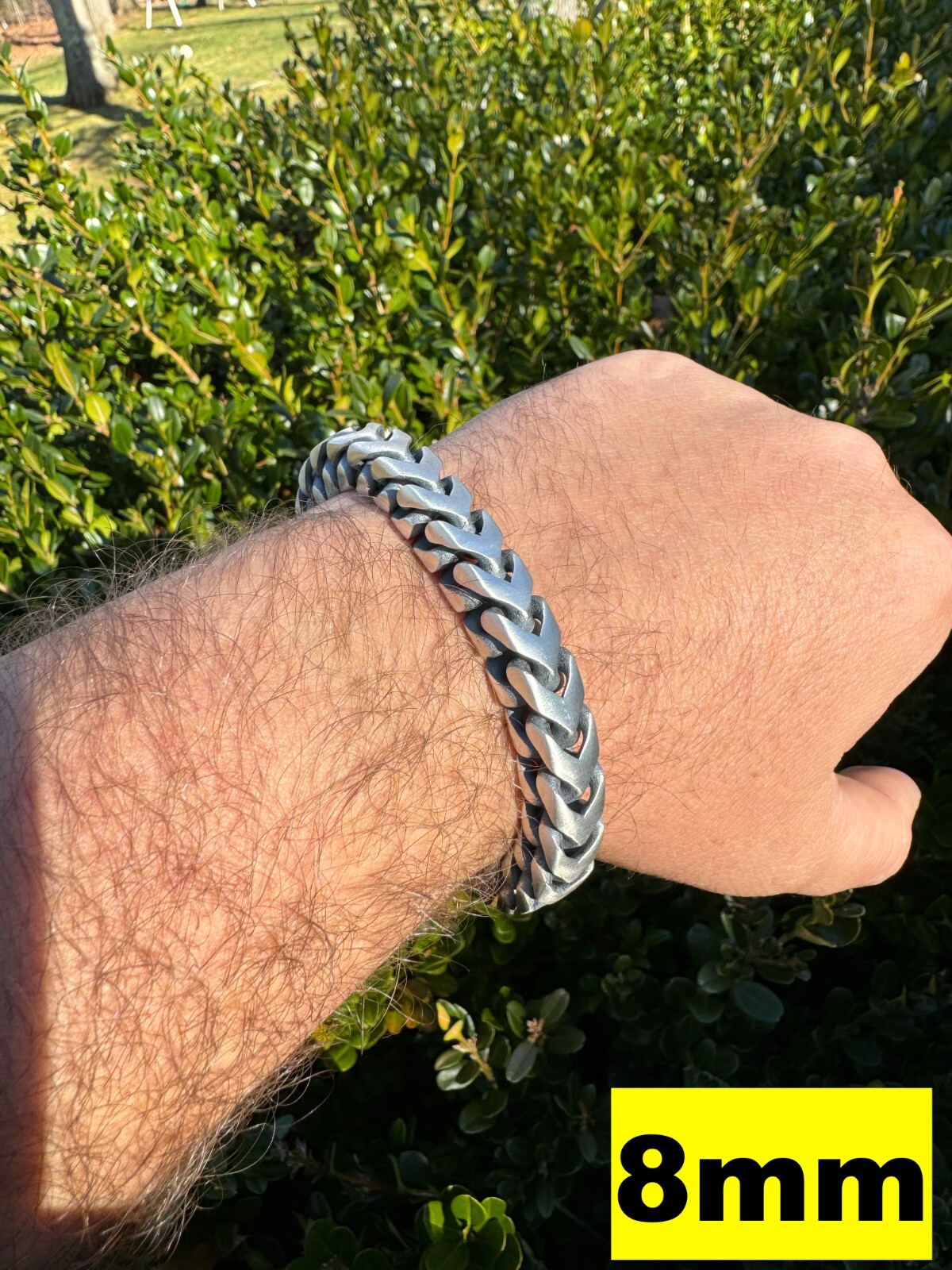 Franco Bracelet Black Oxidized Real 925 Sterling Silver Box Clasp 4-10mm Mens