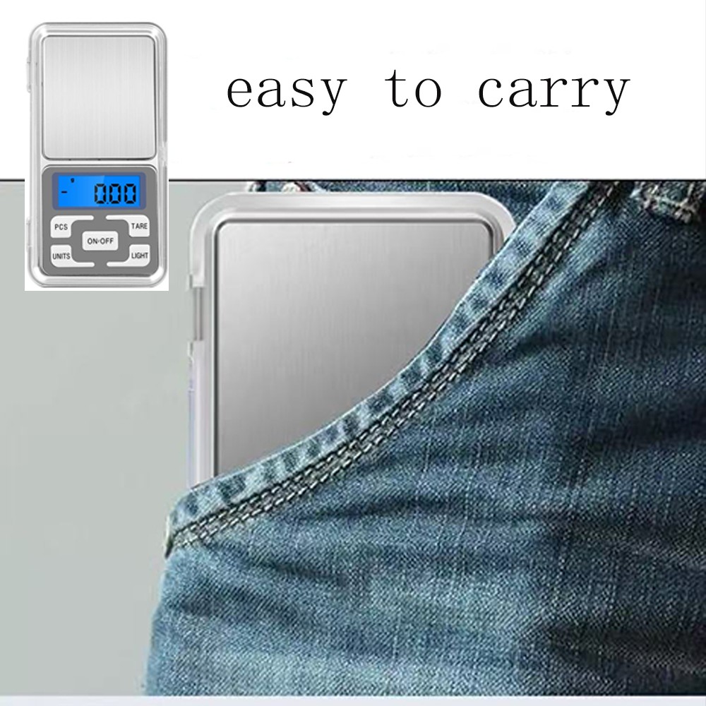 Mini Digital Pocket Scale 200g 0.01g Jewelry Kitchen Precision Weight Scale USA