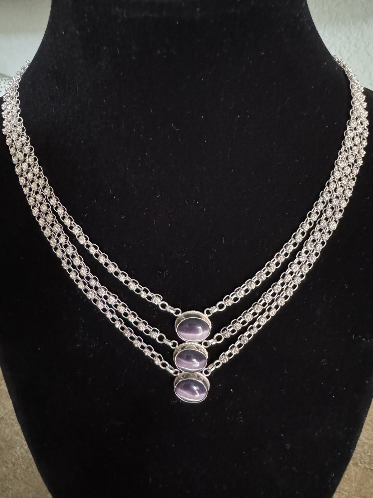 Vintage Made In Armenia Necklace, Bracelet And Earrings Set