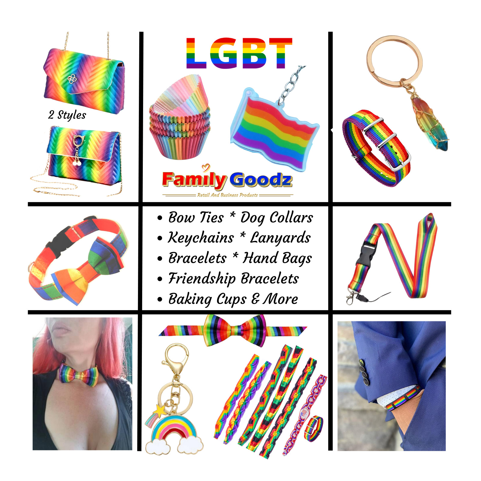 🌈 LGBT Rainbow Gay Pride Multi-Colored Bead Necklace, Buy 1 get 1 at 50%