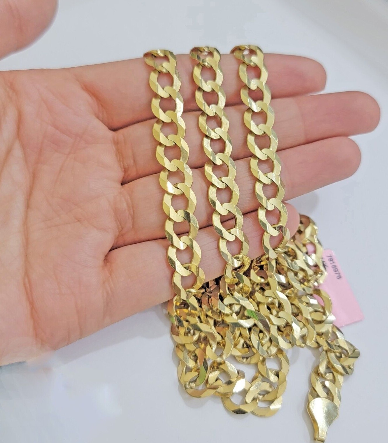 REAL 14k Gold Necklace Cuban Curb Link Chain Mens 10mm 20″ – 30 Inch SOLID 14kt