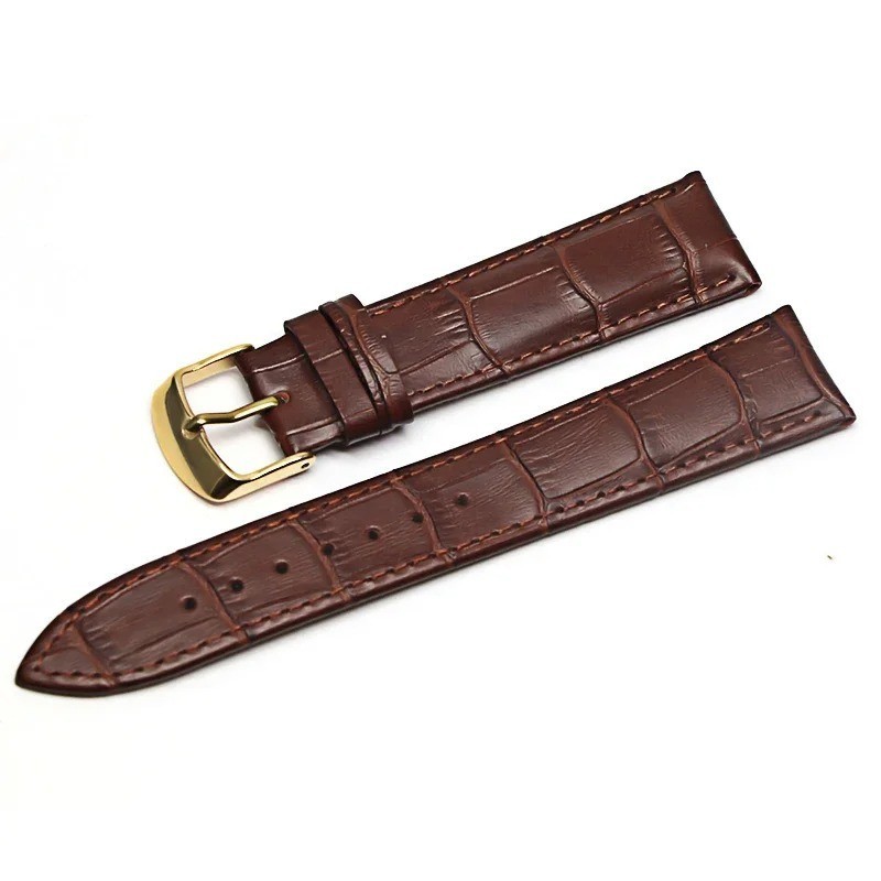 Genuine Leather Mens Watch Strap Band Brown Black 12mm 14mm 16mm 18mm 20mm 22mm