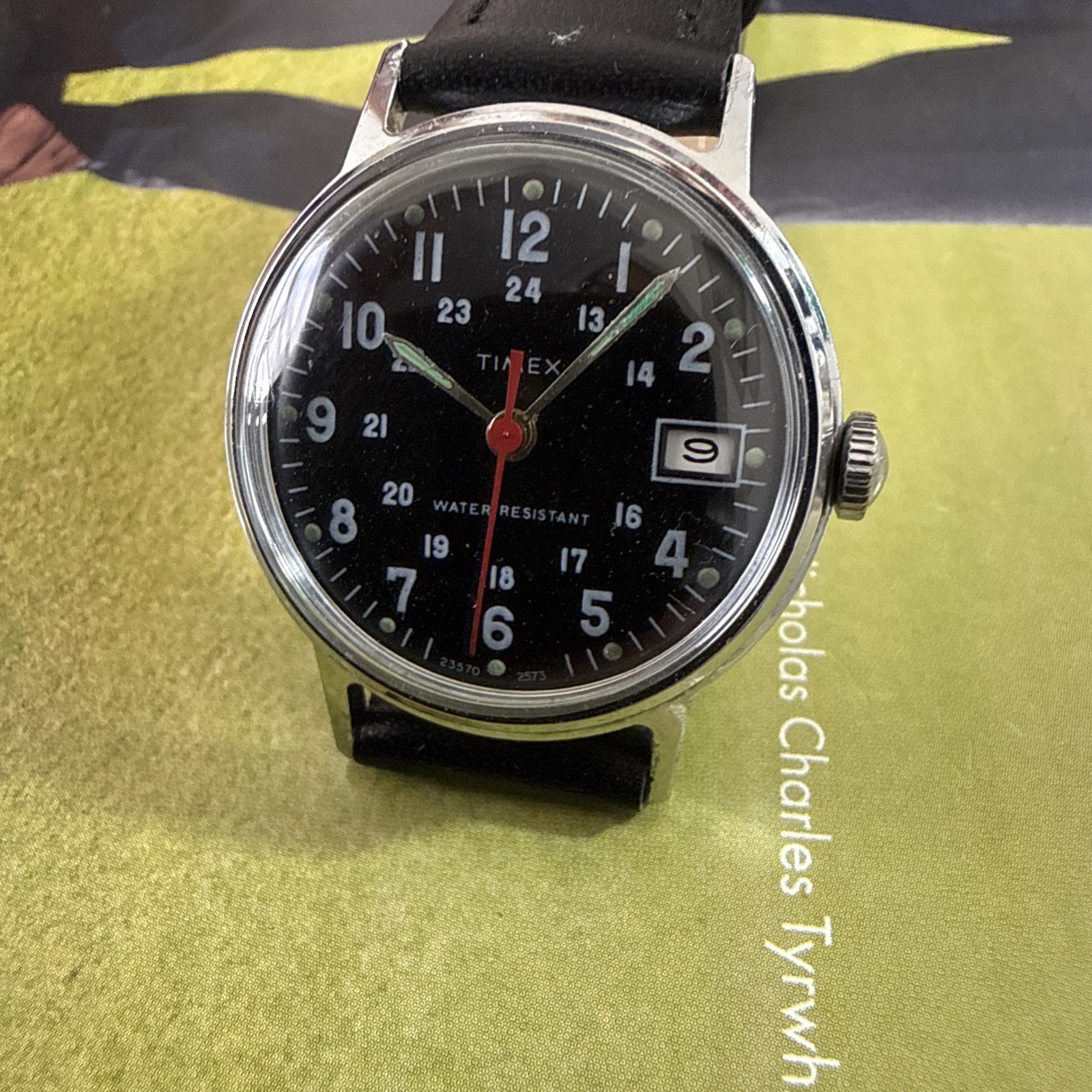 VINTAGE TIMEX MILITARY MEN WRISWATCH MADE IN GREAT BRITAIN 1973