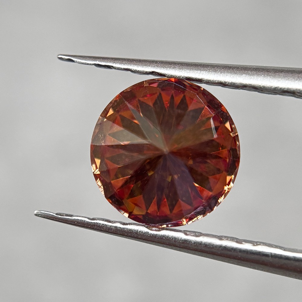 Watermelon red Color Round Shaped 1PCS 3.0mm 0.1ct-15mm 12ct Loose Moissanite