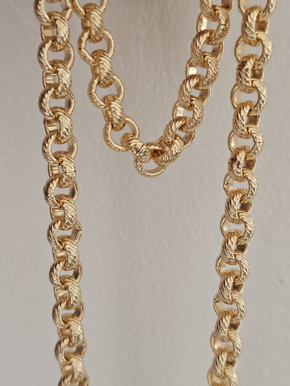 Gold Belcher Chain Diamond Cut 8mm Necklace & Bracelet Set