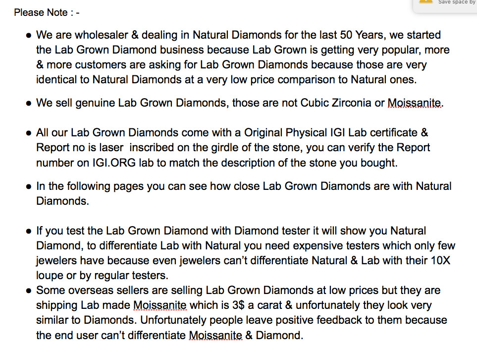 3.07 Cts Emerald Cut IGI Certified Lab Grown CVD Diamond F Color VS1 Clarity