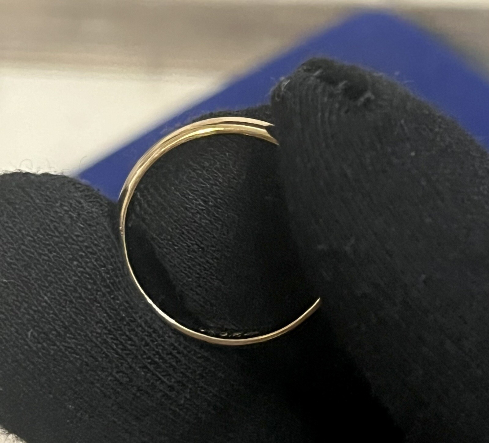 Elegant 10k Gold Filled ring Sz 6 Plain Wedding Band 2.9mm gf Victorian CLEAN