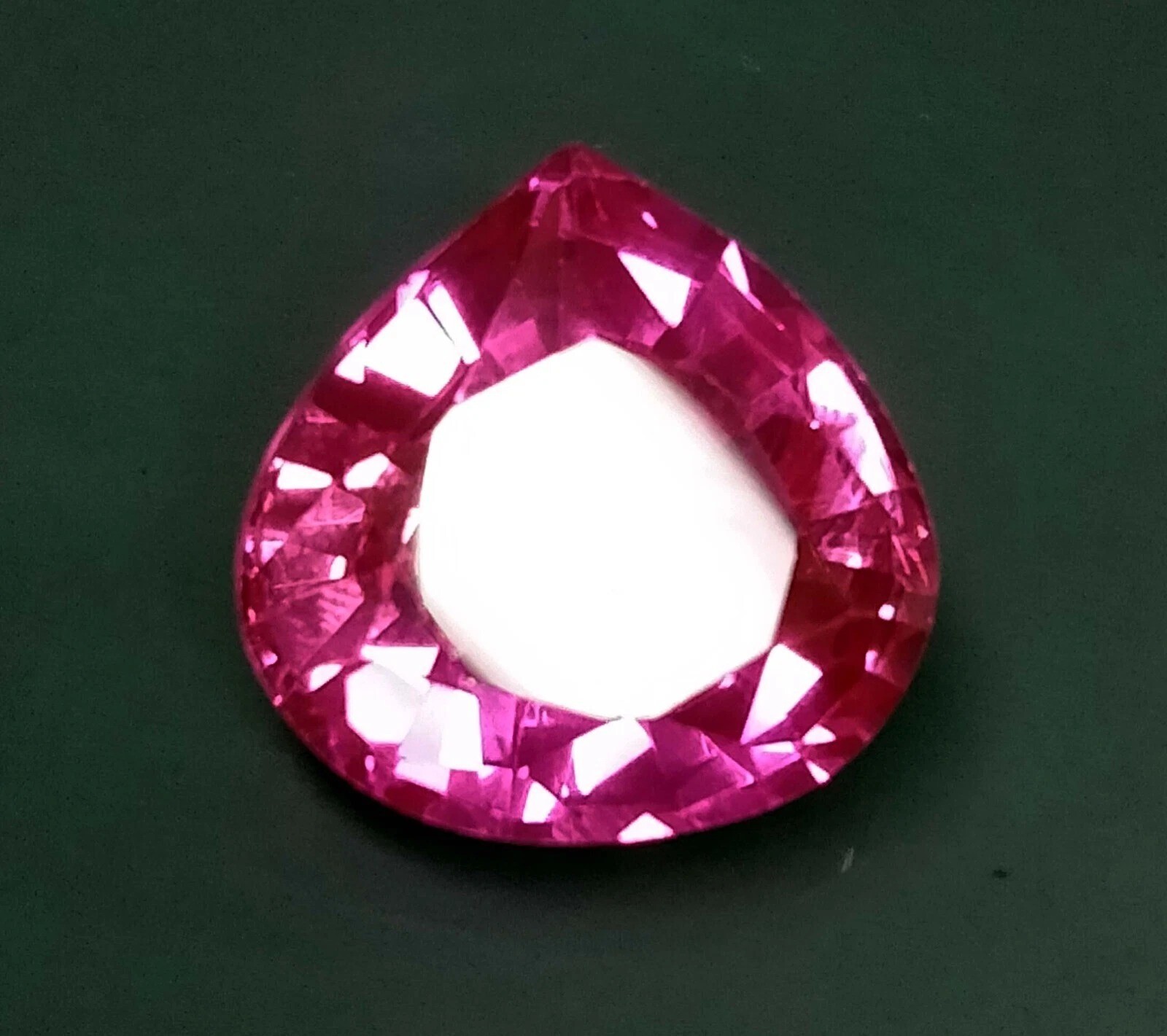 Sparkling Pink Sapphire For Jewelry Pear Cut 12+ Ct Certified EGL Loose Gemstone