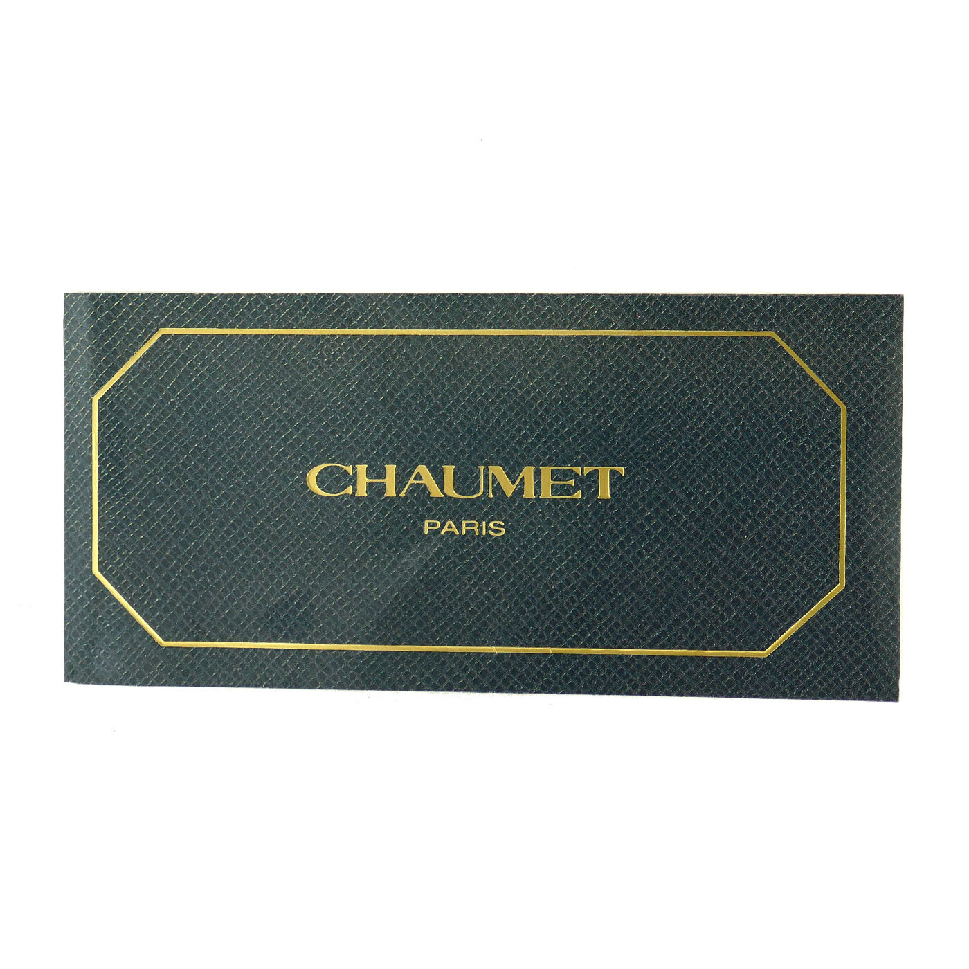 AUTHENTIC CHAUMET WORLDWIDE GUARANTEE – OPEN PAPERS