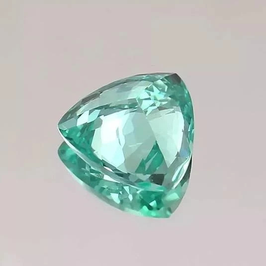 AAA 4.15Ct Sparky Natural Blue Green Parti Sapphire Loose Trillion CERTIFIED Gem