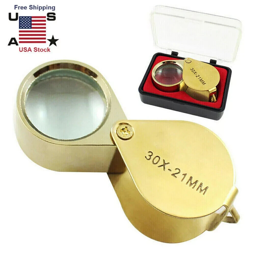 PuriTEST 30x Magnifier Eye Loupe Lens Testing Inspecting Gold Silver Jewelry 999