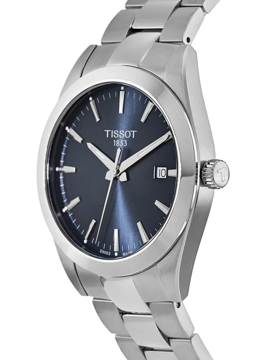 New Tissot Gentlemen Blue Dial 40mm Mens Quartz Watch T1274101104100