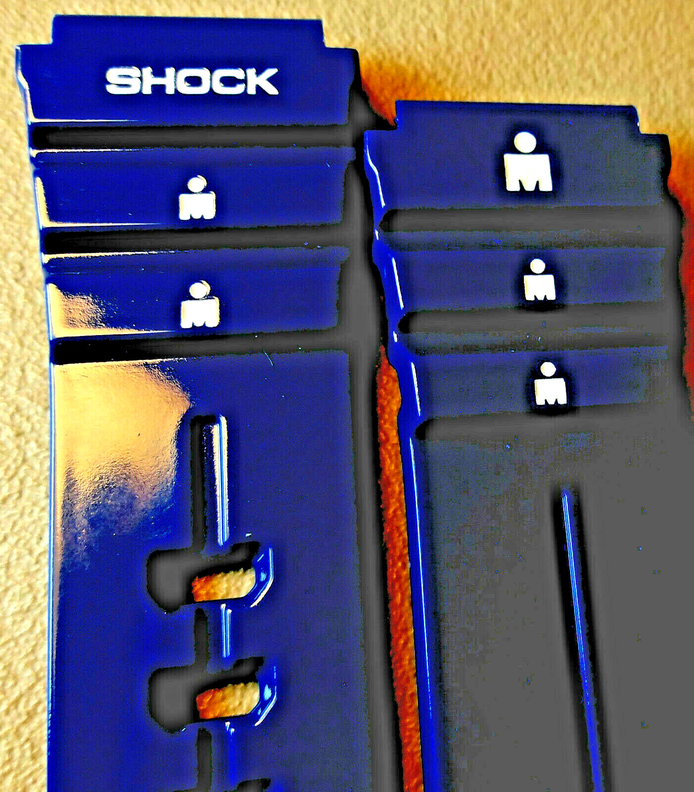 BLUE Timex Ironman Triathlon Shock T5K476 Classic 30 Lap 18mmSport Watch Band