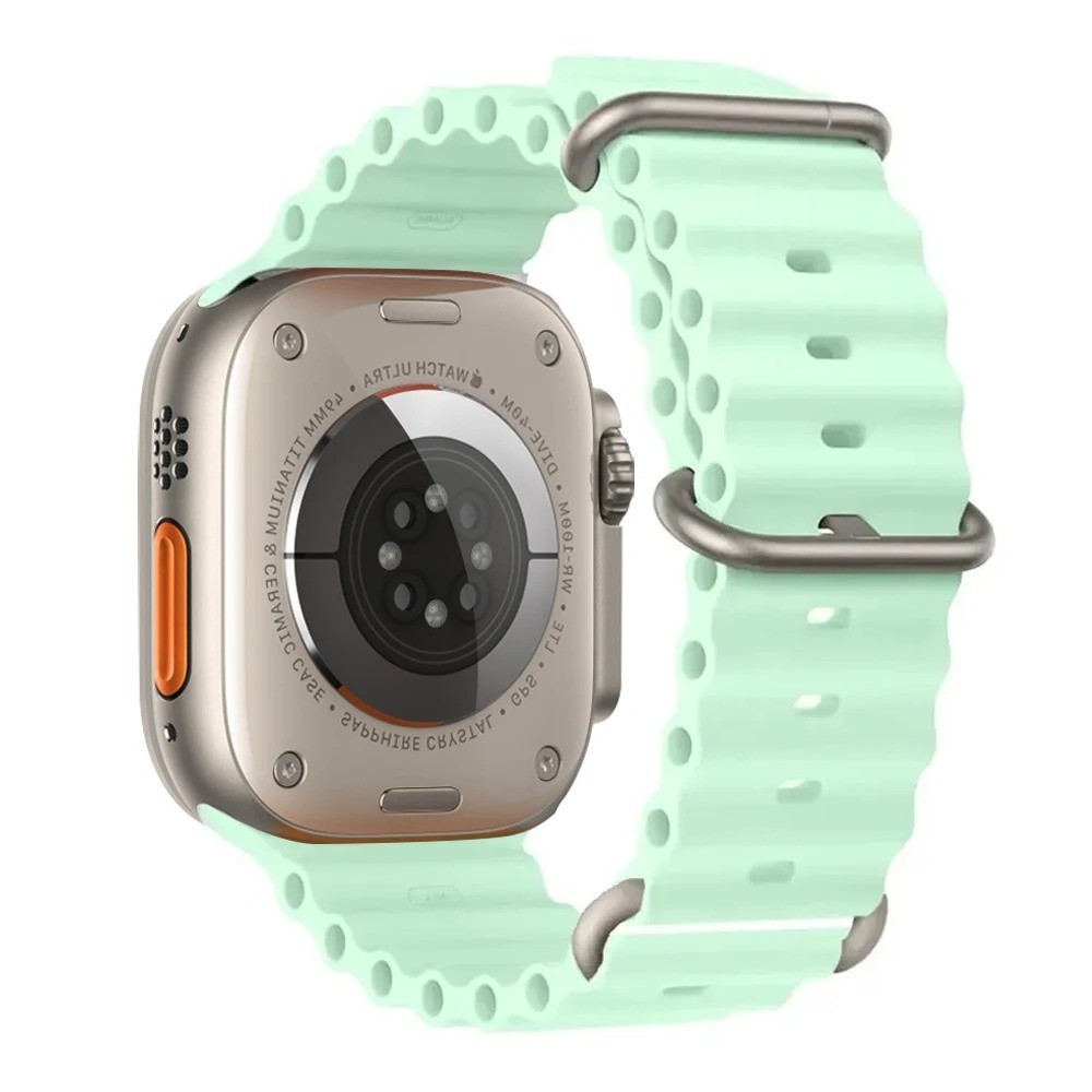 Ocean Band for Apple Watch Ultra 3/11/10/9/8/7/6/SE Silicone Strap Waterproof