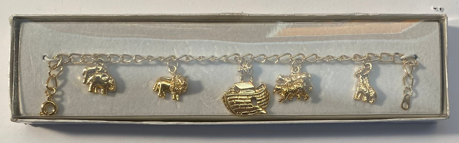 Noah’s Ark 7 Inch Bracelet in Free Gift Box by OSC Gold Plate Made in USA NEW