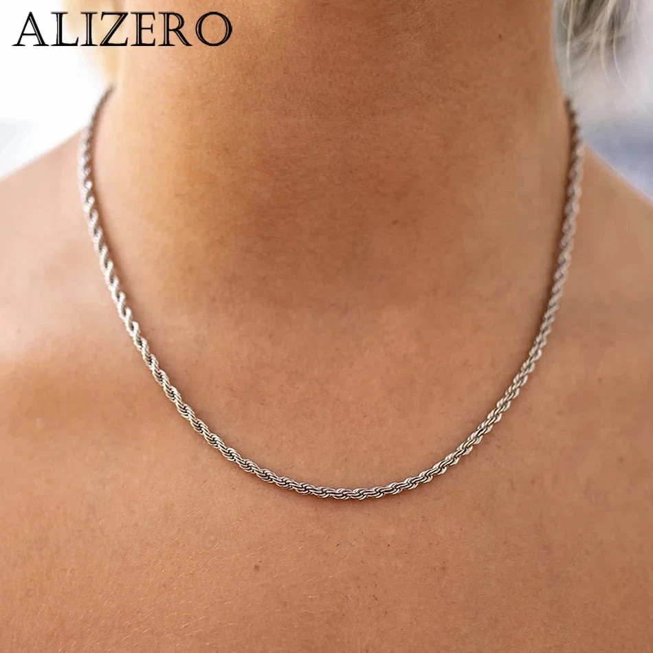 New Men’s Italian 4mm Diamond Cut Rope Chain Solid 925 Sterling Silver Necklace